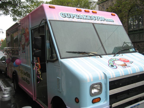 Cupcake Stop Truck in Park Slope