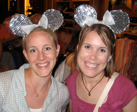 minnieears Rachel and Chelsea in Minnie Ears