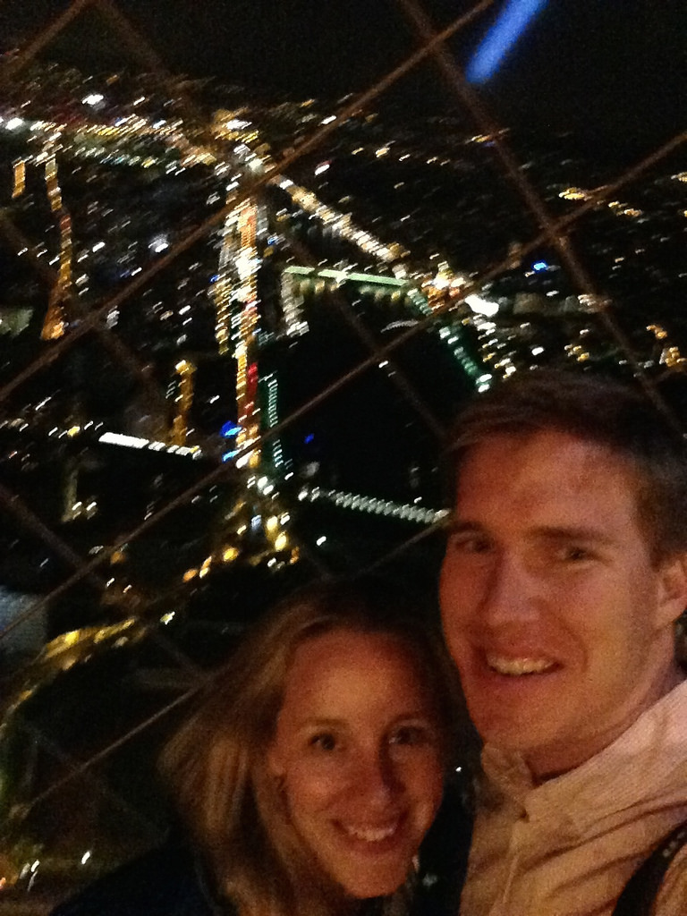 top of the eiffel tower 