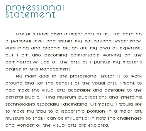 professional statement